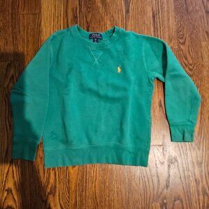 Polo Ralph Lauren green boys sweatshirt size 8